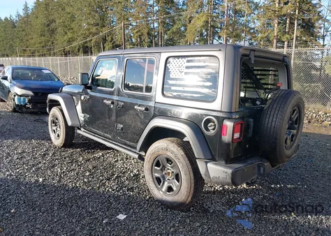 2020 Jeep Wrangler Unlimited Sport 4X4 z USA, uszkodzony, nr VIN 1C4HJXDG7LW272692